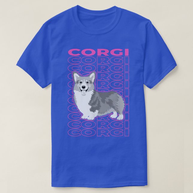 T-shirt Esthétique Corgi Pastel (Design devant)