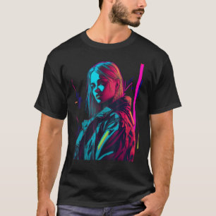 T-shirt Esthétique de femme américaine Fille techno Rave c