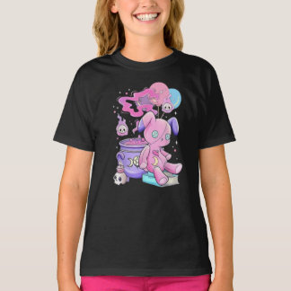 T-shirt esthétique déplaisant Éffrayant mignon gra