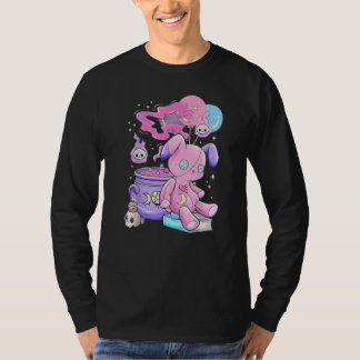T-shirt esthétique déplaisant Éffrayant mignon gra