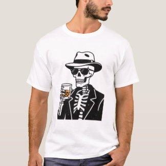 T-shirt esthétique du Cool Skeleton Jazz Club – Fe