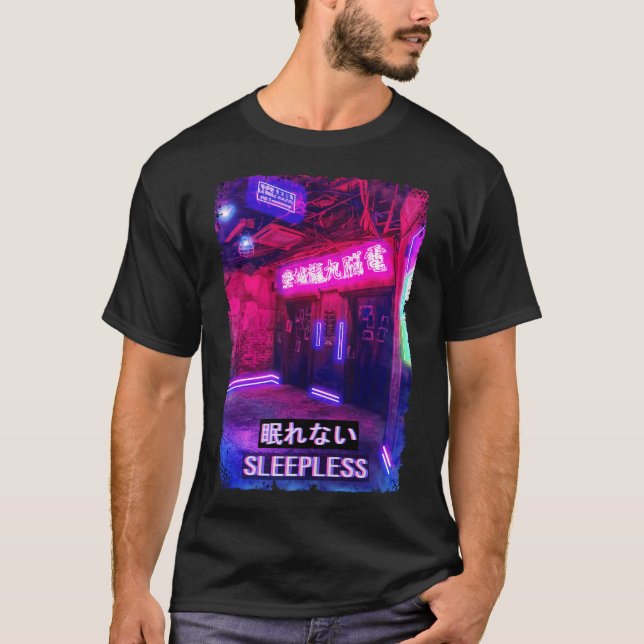 T-shirt Esthétique japonaise Vaporwave Japon Tokyo (Devant)
