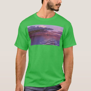 T-shirt Esthétique nocturne du chemin de fer délimité