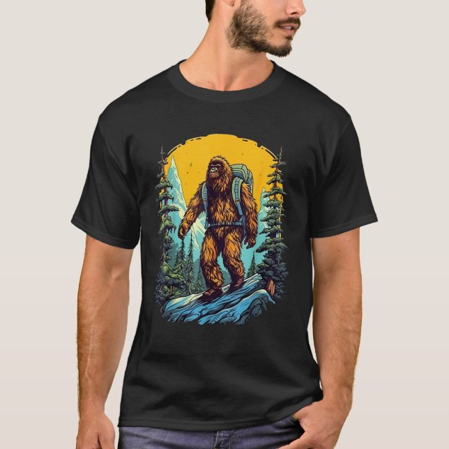 T-shirt Esthétique Outdoor Mountain Adventure Randonnée Bi (Devant)