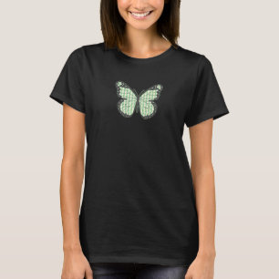 T-shirt Esthétique papillon vert pastel danois