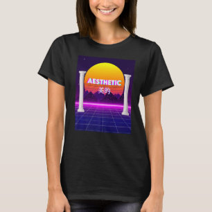 T-shirt Esthétique Rétro Sunset Vaporwave Vaporwave Ndie S