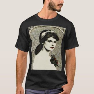 T-shirt Esthétique steampunk Art nouveau beauté
