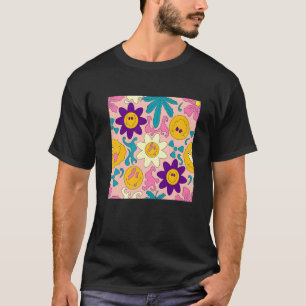 T-shirt Esthétique Trippy Smile Happy Fac Weirdcore Kidcor