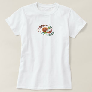 T-shirt esthétique tropical minimal cocotier été