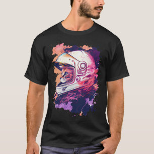T-shirt Esthétique Vaporwave Space Cat 80s 90s Astronaut 6