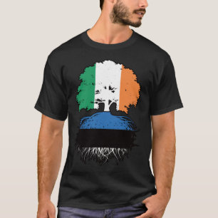 T-shirt Estonia Estonian Irish Ireland Tree Roots