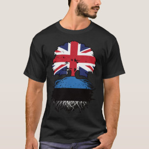 T-shirt Estonie Estonie Royaume-Uni Royaume-Uni Royaume-Un