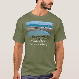 T-shirt Estuaire de père Noël Rosa, Plage de Moonstone, Ca