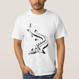 T-shirt Esturgeon tribal T