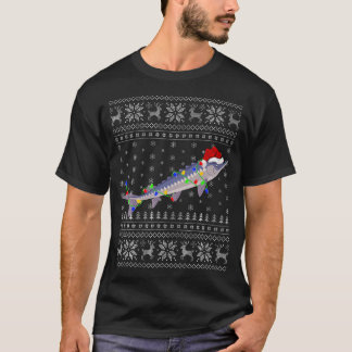 T-shirt Esturgeons Poisson de Noël Style Sturgeons moches 