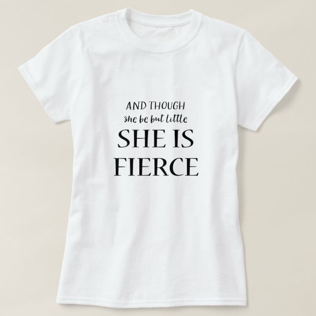 T-shirt Et Bien Qu'Elle Soit Si Peu, Elle Est Une Citation (Design devant)