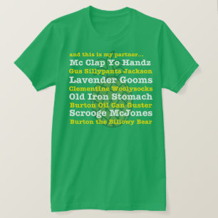 T-shirt et c'est mon associé… Pièce en t de surnom de