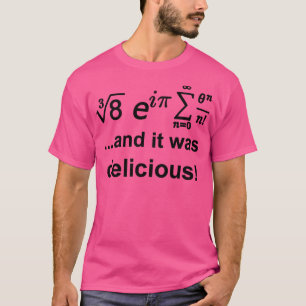 T-shirt et c'était délicieux équations mathématiques 4