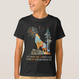 T-shirt Et Dans La Forêt Je Vais Perdre Mon Esprit Et Trou