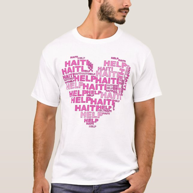 T-shirt et habillement du Haïti d'aide (Devant)
