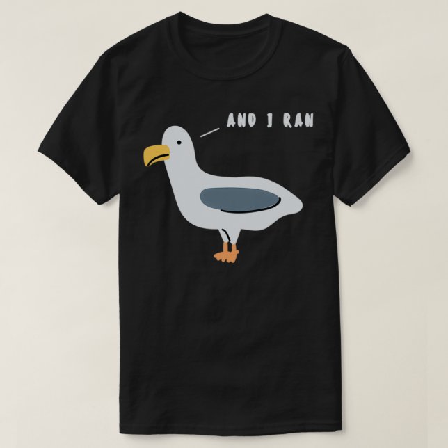 T-shirt Et I Ran Seagull (Design devant)