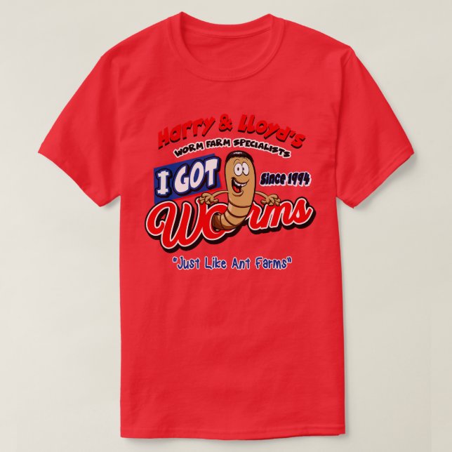 T-shirt et Lloyds I got Worms (Design devant)