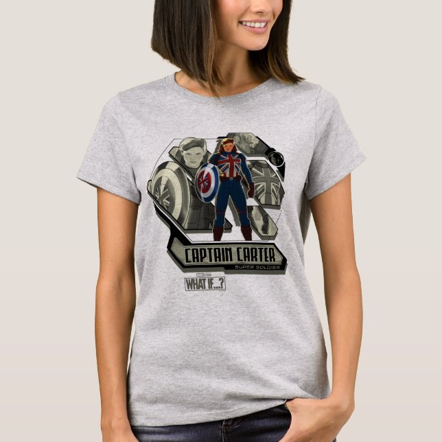T-shirt Et Si... ? | Capitaine Carter Super Soldier (Devant)