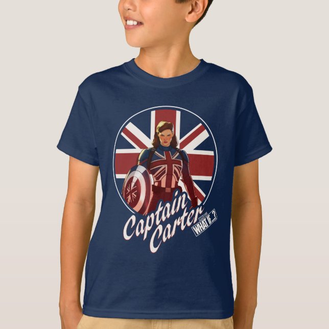 T-shirt Et Si... ? | Capitaine Carter Union Jack (Devant)