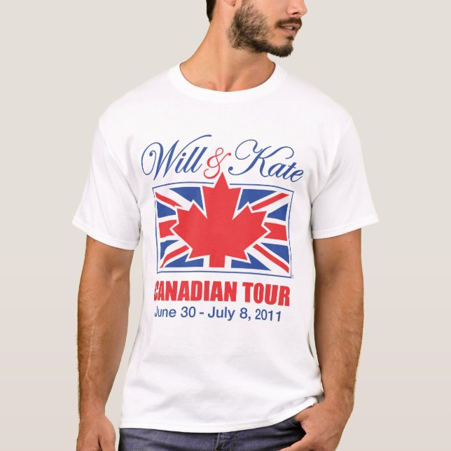 T-SHIRT ET VISITE CANADIENNE DE KATE (Devant)