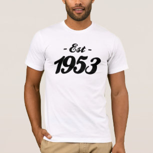 T-shirt établi 1953 - anniversaire