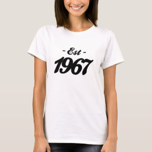 T-shirt établi 1967 - anniversaire