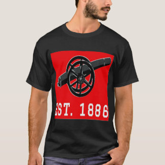 T-shirt Établi en 1886 rouge
