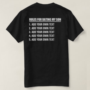 T-shirt Établissez vos propres règles pour dater mon fil