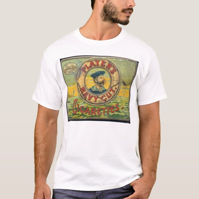 T-shirt Étain de cigarette du Canada de joueurs (Devant)
