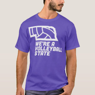 T-shirt Était Un État De Volley-Ball Nebraska