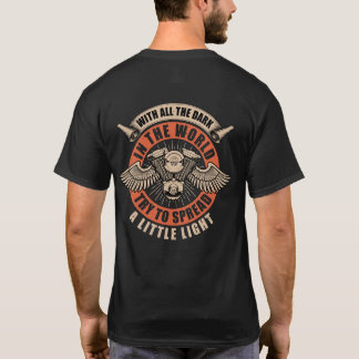 T-shirt Étaler le tee de style Biker léger