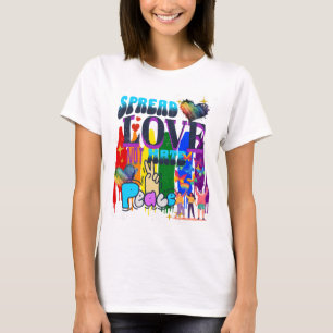 T-shirt Étalez l'amour, pas la haine Fierté
