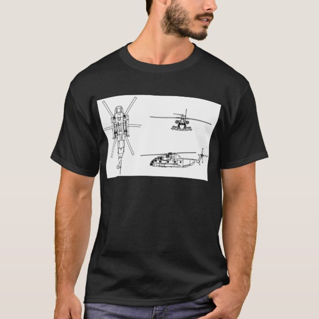 T-shirt Étalon de la mer CH-53 (Devant)