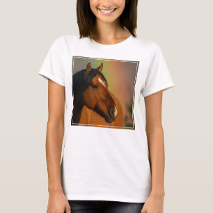 T-shirt Étalon sauvage, Lumière dorée et Arc-en-ciel
