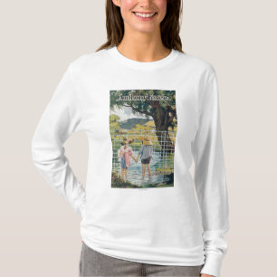 T-shirt Étang américain et enfants de barrière d'acier