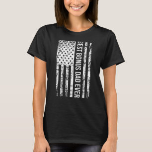 T-shirt Étape Papa Meilleur Bonus Papa Jamais Pour Stepdad