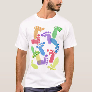 T-shirt Étapes bébé, Pieds bébé, Empreintes bébé dans les 