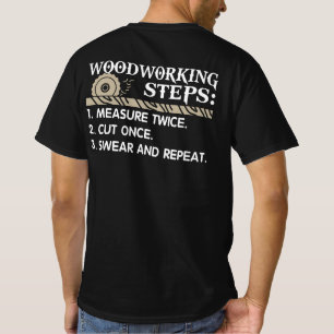 T-shirt Étapes du travail du bois