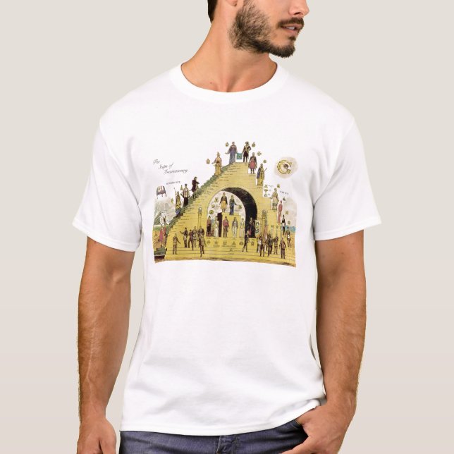 T-shirt Étapes d'un maçon (Devant)