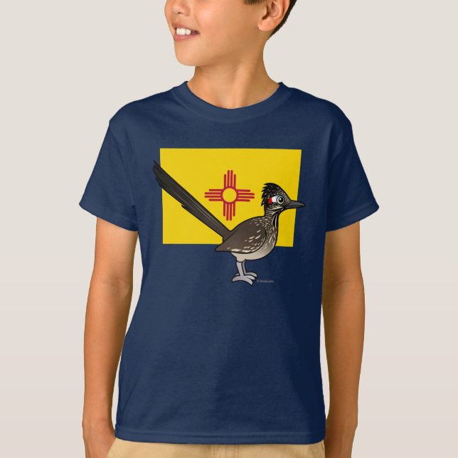 T-shirt État Birdorable du Nouveau Mexique : Roadrunner (Devant)