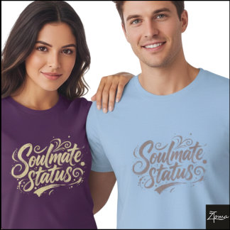 T-shirt État d'âme sœur Brush Script Art Grunge