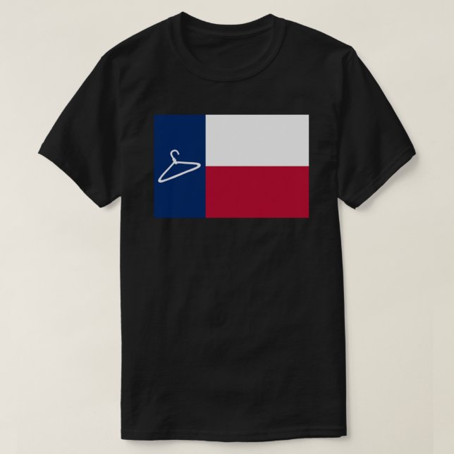 T-shirt État de cintre à manteau unique, loi sur l'avortem (Design devant)