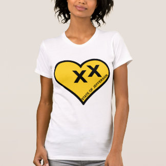 T-shirt État de coeur d'amour de Jefferson