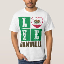 Etat de la Californie Drapeau Heart Danville