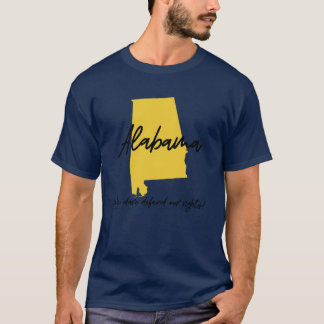 T-shirt Etat de l'Alabama Devise Nous osons défendre nos d